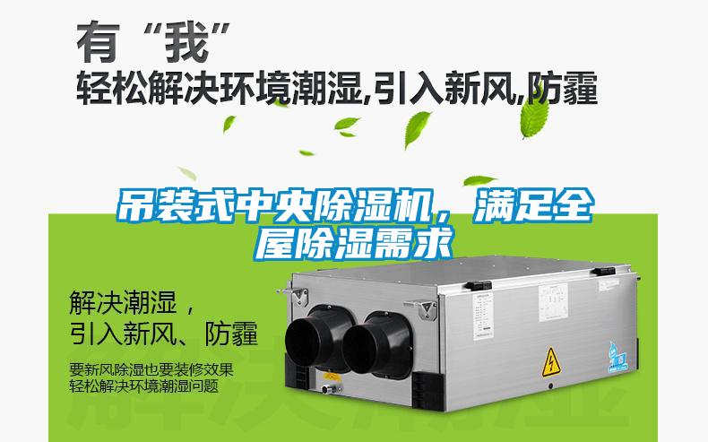 吊裝式中央除濕機，滿足全屋除濕需求