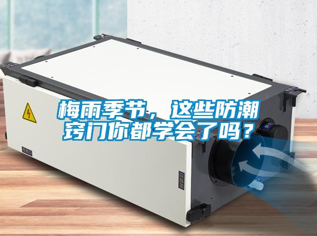 梅雨季節,這些防潮竅門你都學會了嗎?