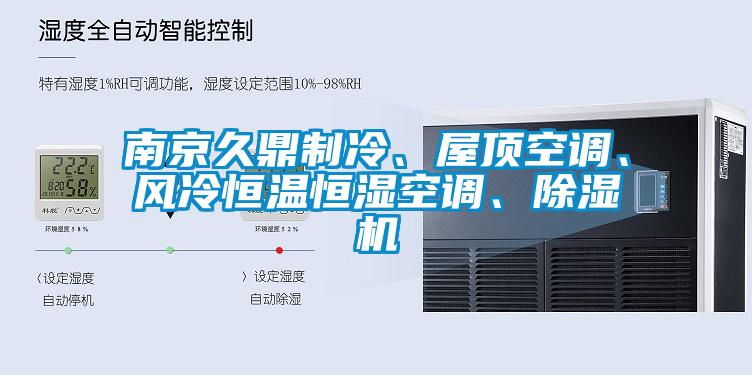 南京久鼎制冷、屋頂空調、風冷恒溫恒濕空調、除濕機