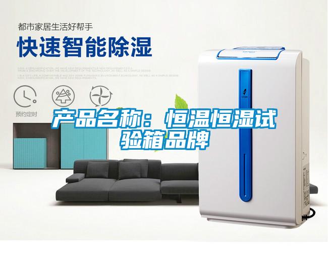 產品名稱:恒溫恒濕試驗箱品牌