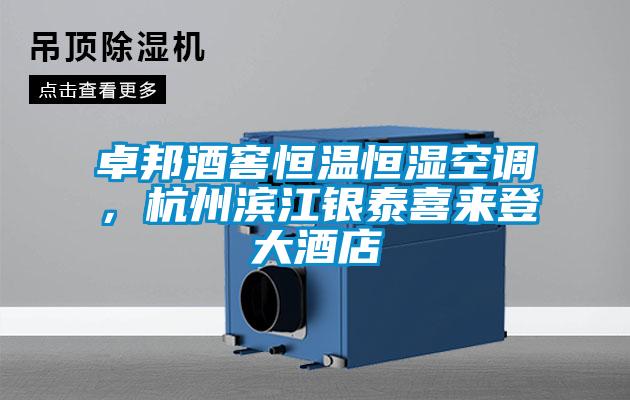 卓邦酒窖恒溫恒濕空調,杭州濱江銀泰喜來登大酒店