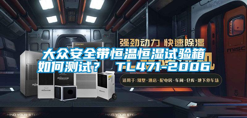 大眾安全帶恒溫恒濕試驗(yàn)箱如何測試？ TL471-2006