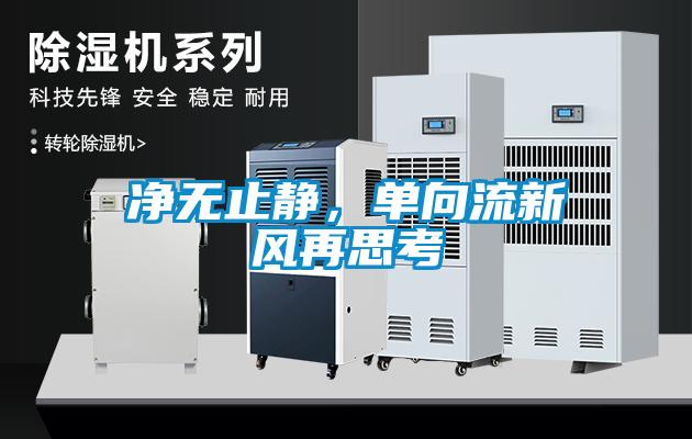凈無止靜,單向流新風再思考
