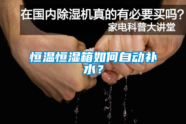 恒溫恒濕箱如何自動補水?