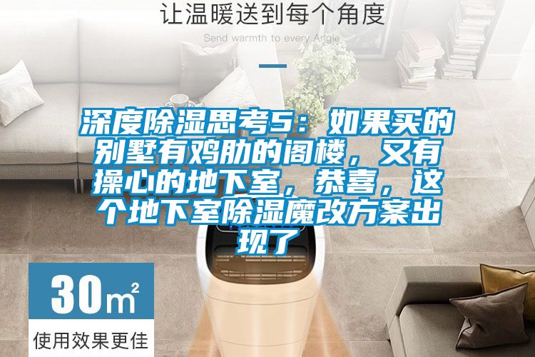 深度除濕思考5：如果買的別墅有雞肋的閣樓，又有操心的地下室，恭喜，這個地下室除濕魔改方案出現(xiàn)了