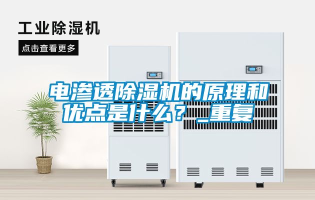 電滲透除濕機的原理和優(yōu)點是什么？_重復