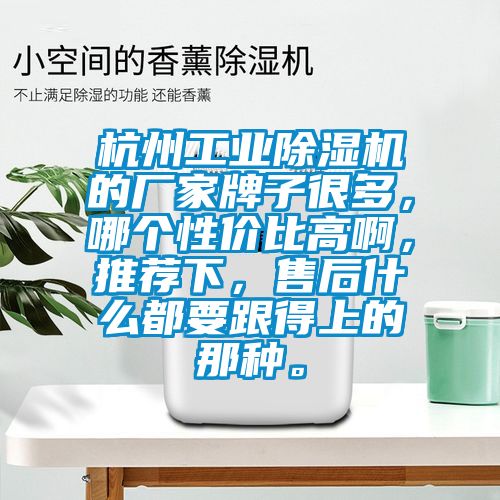 杭州工業除濕機的廠家牌子很多，哪個性價比高啊，推薦下，售后什么都要跟得上的那種。